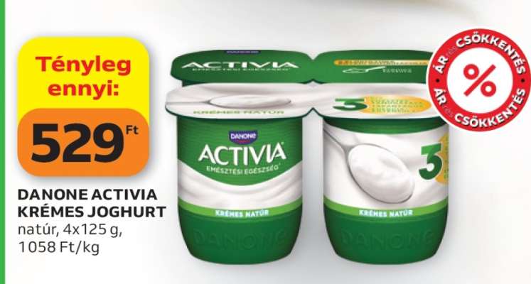 DANONE ACTIVIA KRÉMES JOGHURT