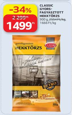 CLASSIC GYORSFAGYASZTOTT HEKKTÖRZS