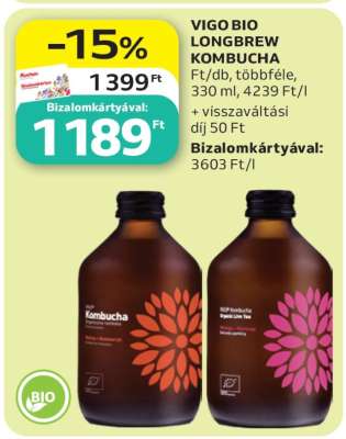 VIGO BIO LONGBREW KOMBUCHA