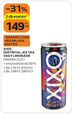 XIXO Üdítőital, Ice Tea vagy Limonádé