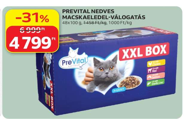 PREVITAL NEDVES MACSKAELEDEL-VÁLOGATÁS