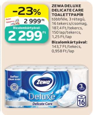 ZEWA DELUXE DELICATE CARE TOALETTAPÍR
