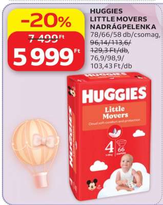 HUGGIES LITTLE MOVERS NADRÁGPELENKA