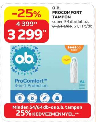 O.B. ProComfort Tampon