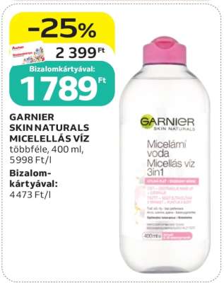 Garnier Skin Naturals micellás víz