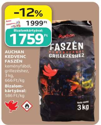 Auchan Kedvenc Faszén
