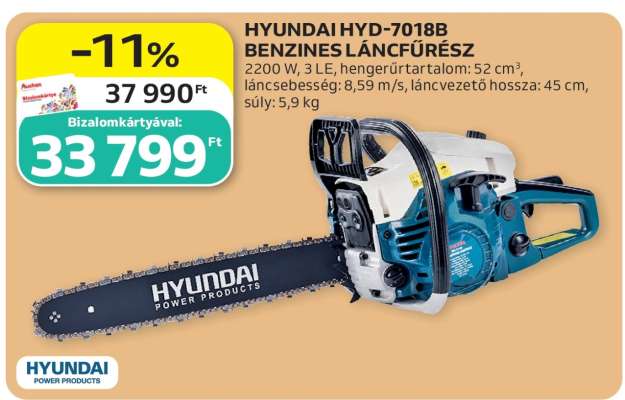 HYUNDAI HYD-7018B BENZINES LÁNCFŰRÉSZ
