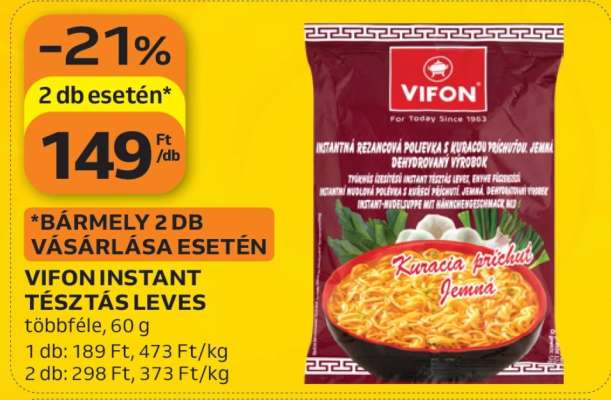 Vifon Instant Tésztás Leves