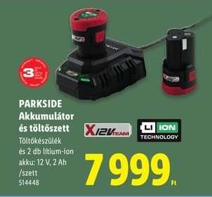 PARKSIDE Akkumulátor és töltőszett