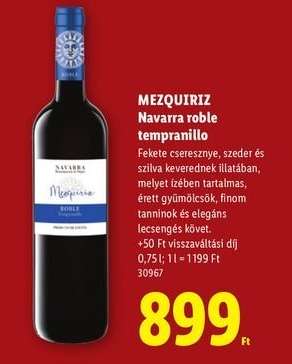Mezquiriz Navarra Roble Tempranillo