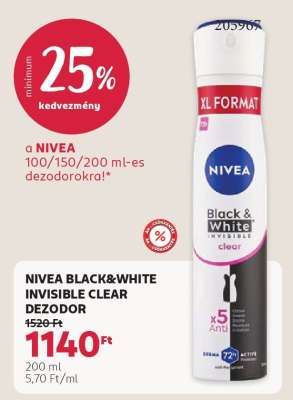 NIVEA BLACK&WHITE INVISIBLE CLEAR DEZODOR
