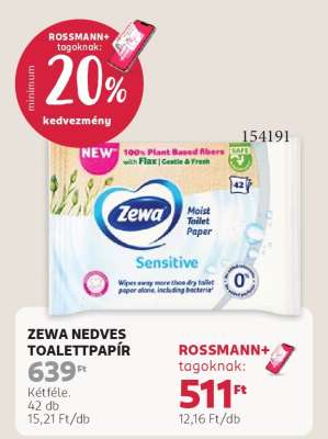 Zewa nedves toalettpapír