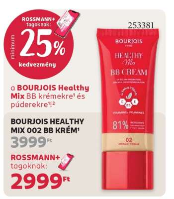 BOURJOIS HEALTHY MIX 002 BB KRÉM