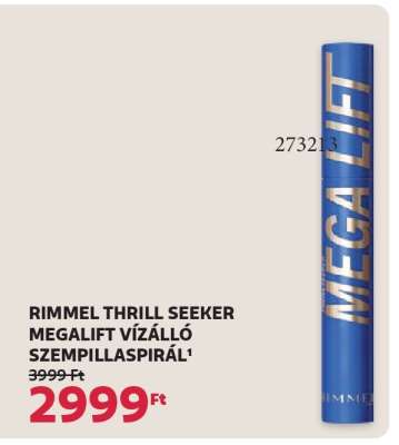 RIMMEL THRILL SEEKER MEGALIFT VÍZÁLLÓ SZEMPILLASPIRÁL