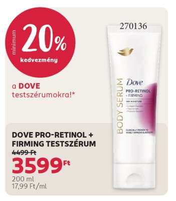 DOVE PRO-RETINOL + FIRMING TESTSZÉRUM