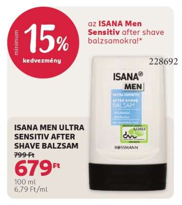 ISANA MEN ULTRA SENSITIV AFTER SHAVE BALZSAM