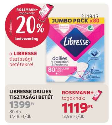 Libresse Dailies tisztasági betét