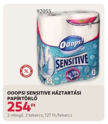 OOOPS! SENSITIVE HÁZTARTÁSI PAPÍRTÖRLŐ