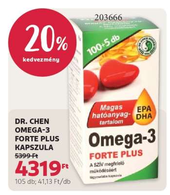 DR. CHEN OMEGA-3 FORTE PLUS KAPSZULA