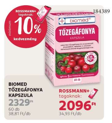 BIOMED TŐZEGÁFONYA KAPSZULA