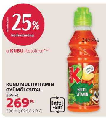 KUBU MULTIVITAMIN GYÜMÖLCSITAL
