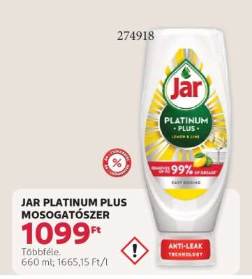 Jar Platinum Plus mosogatószer