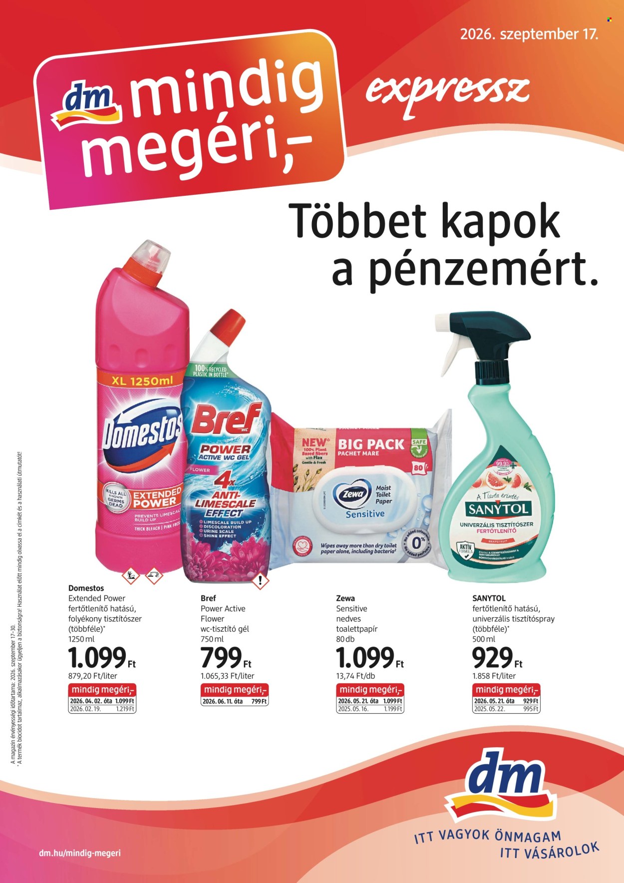 dm drogerie markt akciós újságok - 2026.09.17 - 2026.09.30. Oldal 1