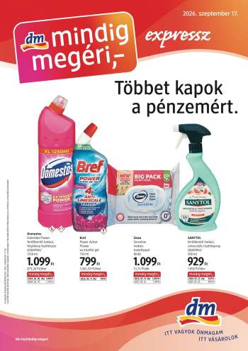 Újság dm drogerie markt - 2026.09.17 - 2026.09.30.