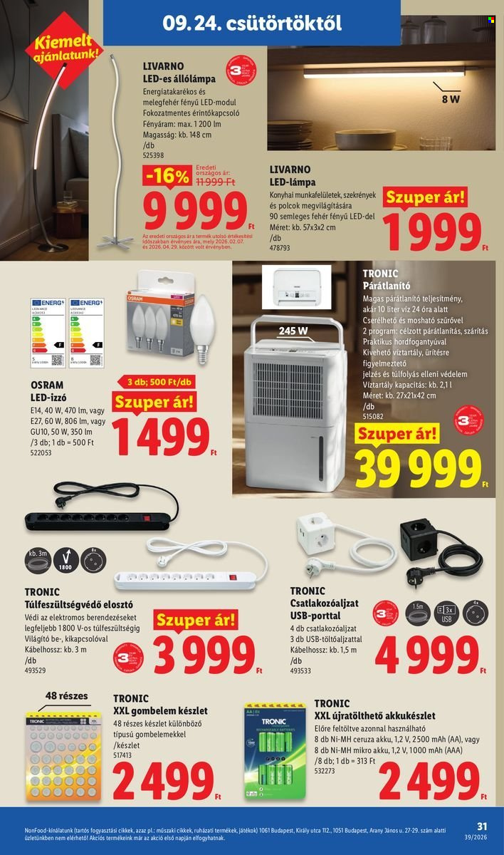 Lidl akciós újságok - 2026.09.24 - 2026.09.30. Oldal 31