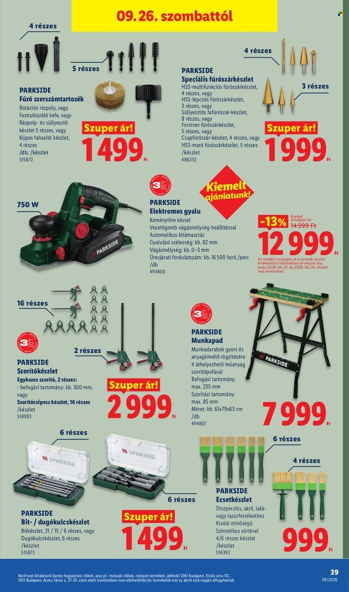 Lidl akciós újságok - 2026.09.24 - 2026.09.30. Oldal 39