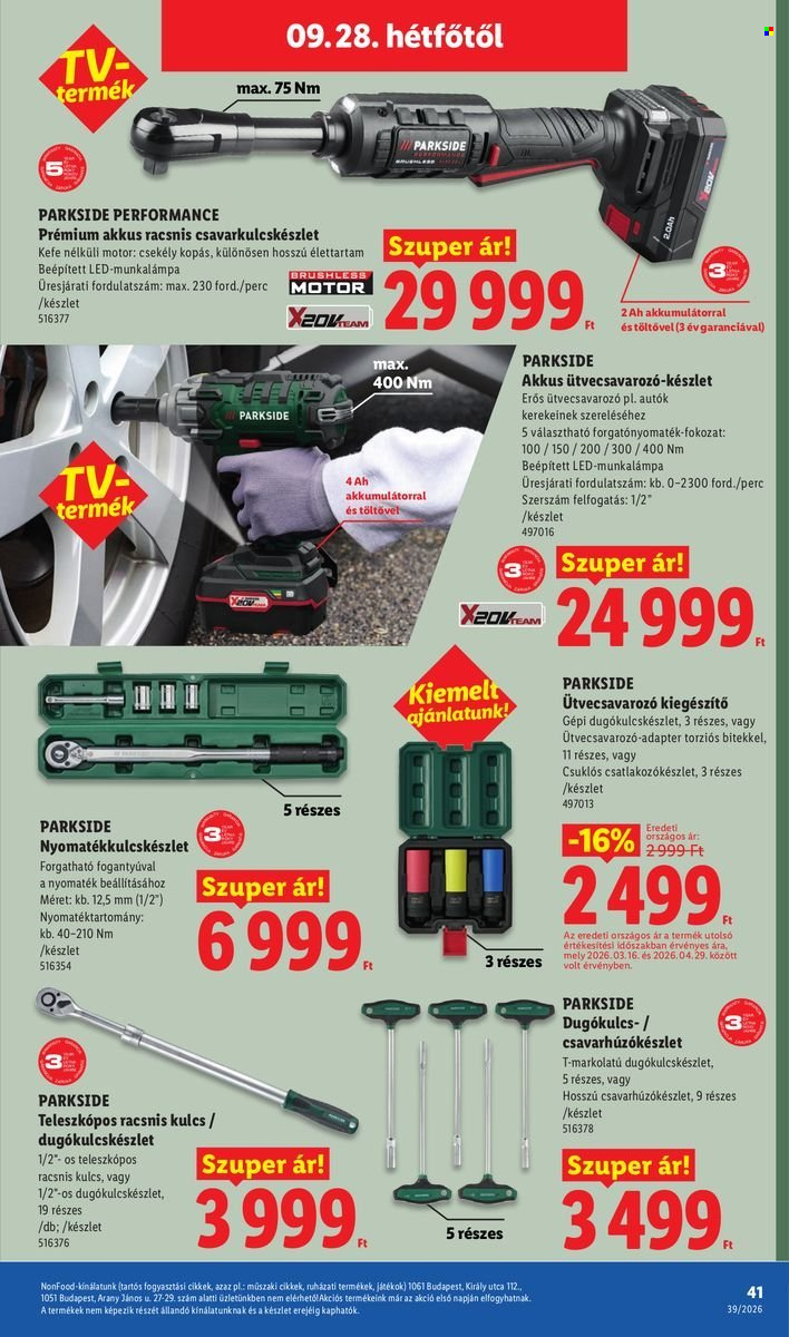 Lidl akciós újságok - 2026.09.24 - 2026.09.30. Oldal 41
