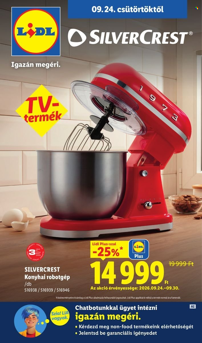 Lidl akciós újságok - 2026.09.24 - 2026.09.30. Oldal 1