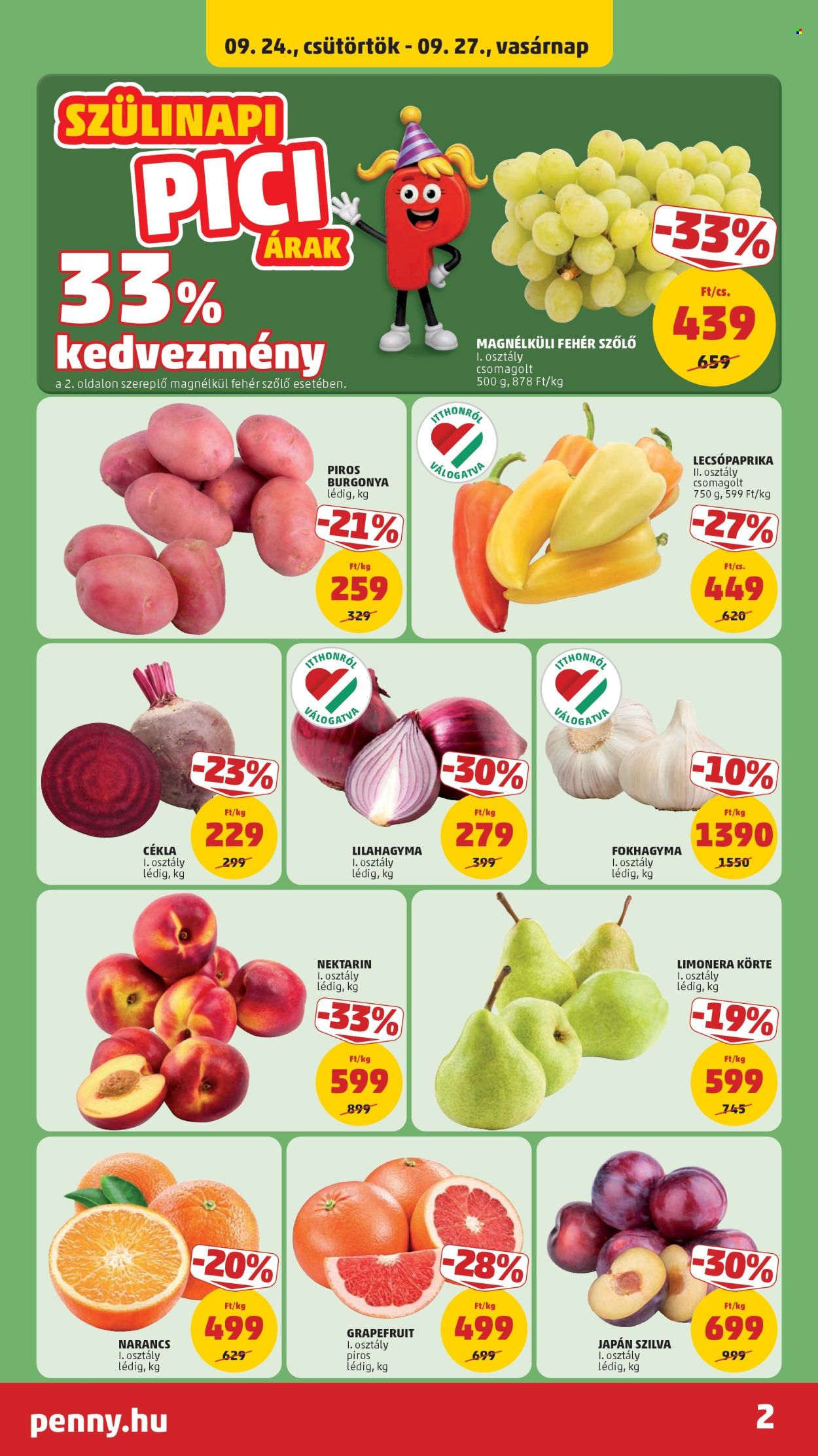 Penny Market akciós újságok - 2026.09.24 - 2026.09.30. Oldal 2