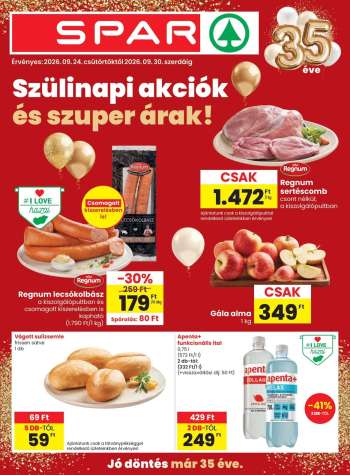 Újság SPAR - 2026.09.24 - 2026.09.30.