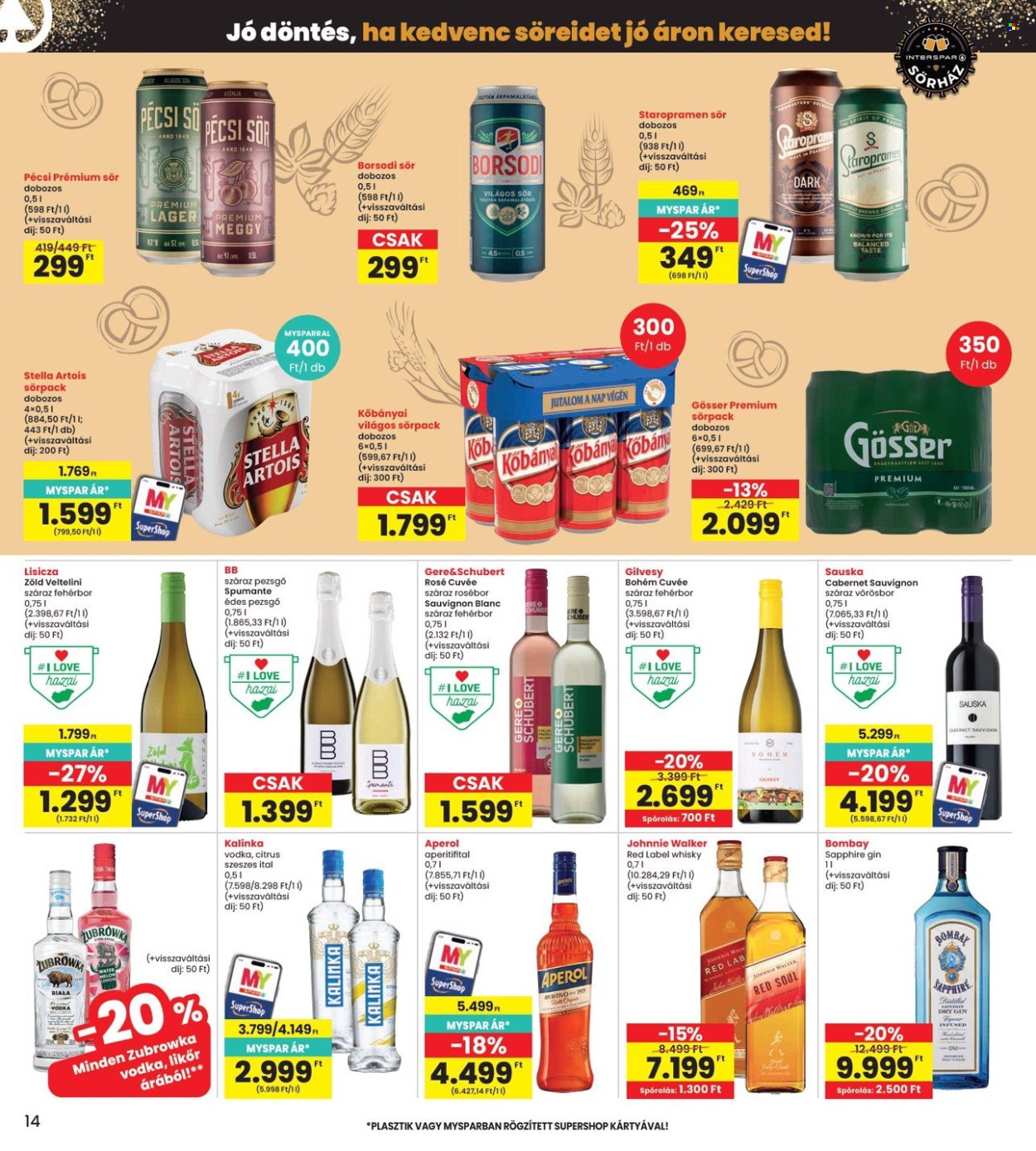 INTERSPAR akciós újságok - 2026.09.24 - 2026.09.30. Oldal 14
