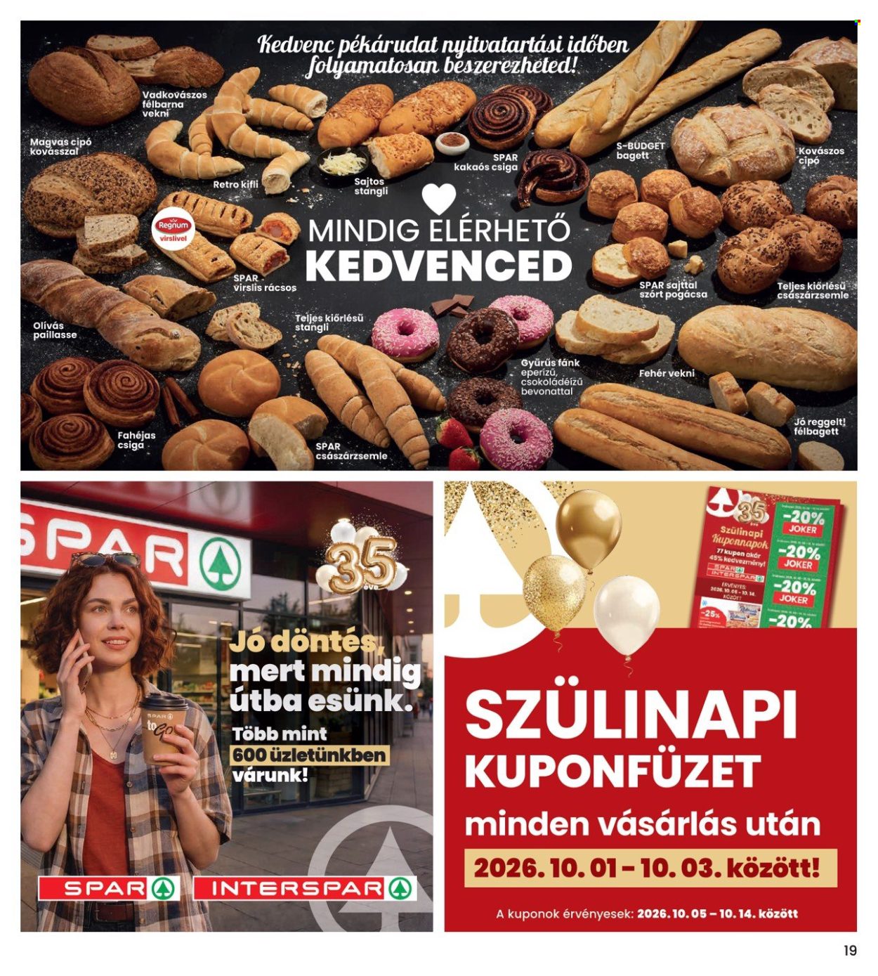INTERSPAR akciós újságok - 2026.09.24 - 2026.09.30. Oldal 19