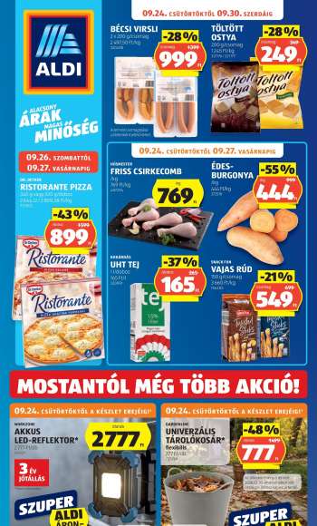 Újság Aldi - 2026.09.24 - 2026.09.30.