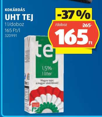 Kokárdás UHT Tej