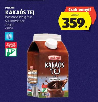 Milsani Kakaós Tej