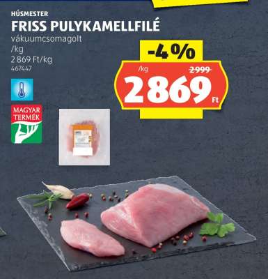 Friss pulykamellfilé