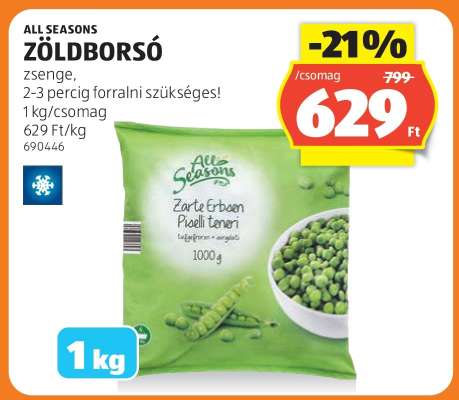 ALL SEASONS ZÖLDBORSÓ