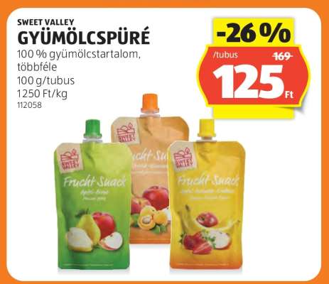 SWEET VALLEY GYÜMÖLCSPÜRÉ