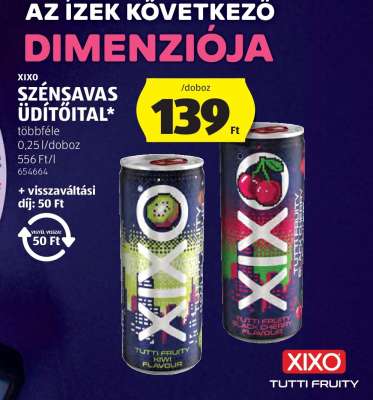 XIXO SZÉNSAVAS ÜDÍTŐITAL