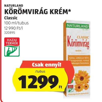 NATURLAND KÖRÖMVIRÁG KRÉM