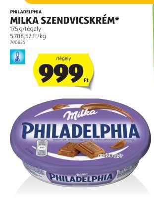 Philadelphia Milka Szendvicskrém