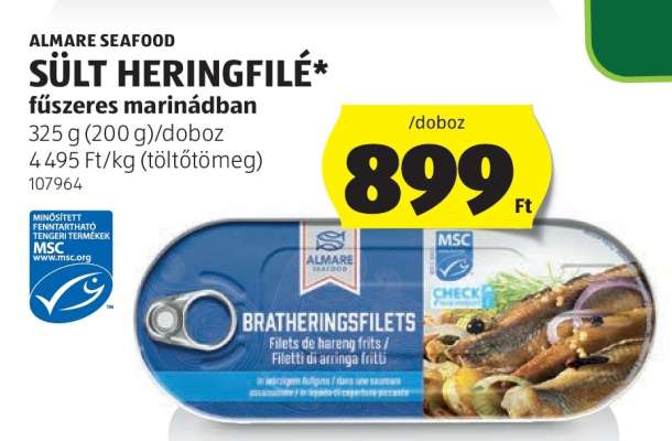 ALMARE SEAFOOD SÜLT HERINGFILÉ