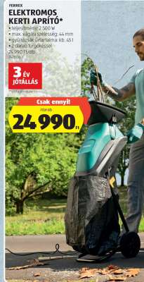 FERREX Elektromos Kerti Aprító