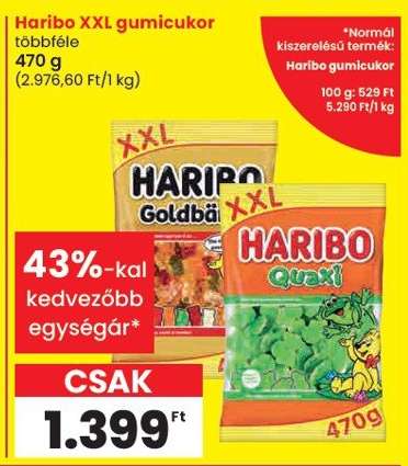 Haribo XXL gumicukor