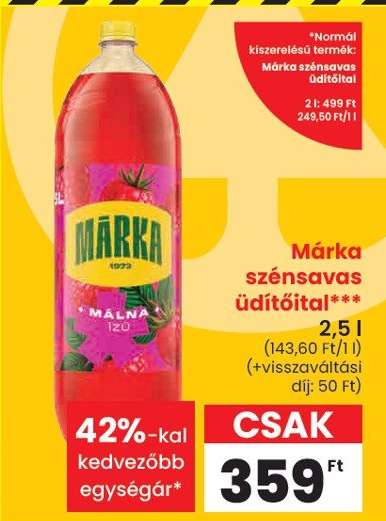 Márka Szénsavas Üdítőital