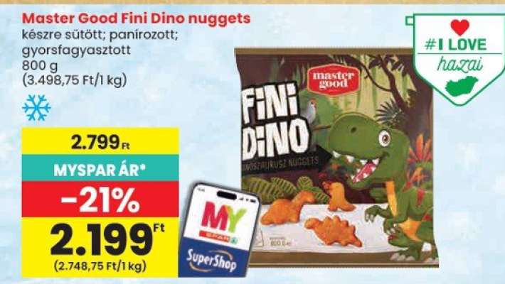 MASTER GOOD FINI DINO NUGGETS